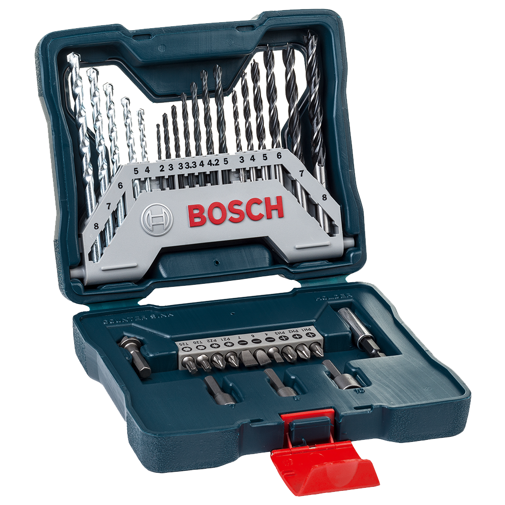 BOSCH 33Pcs X-Line Screwdriver Bits & Drill Bit Set – 2607017398